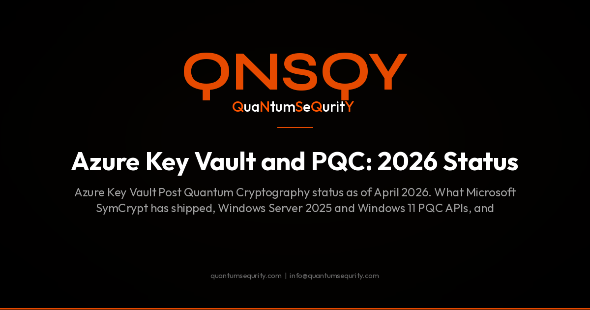 Azure Key Vault and Post-Quantum Cryptography