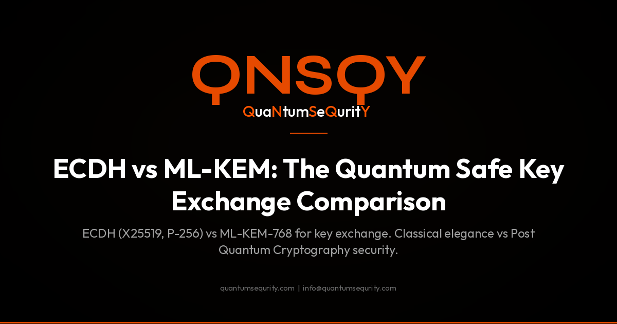ECDH vs ML-KEM: The Quantum Safe Key Exchange Comparison - QNSQY post-quantum encryption guide