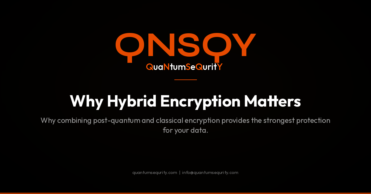Why Hybrid Encryption Matters - QNSQY post-quantum encryption guide